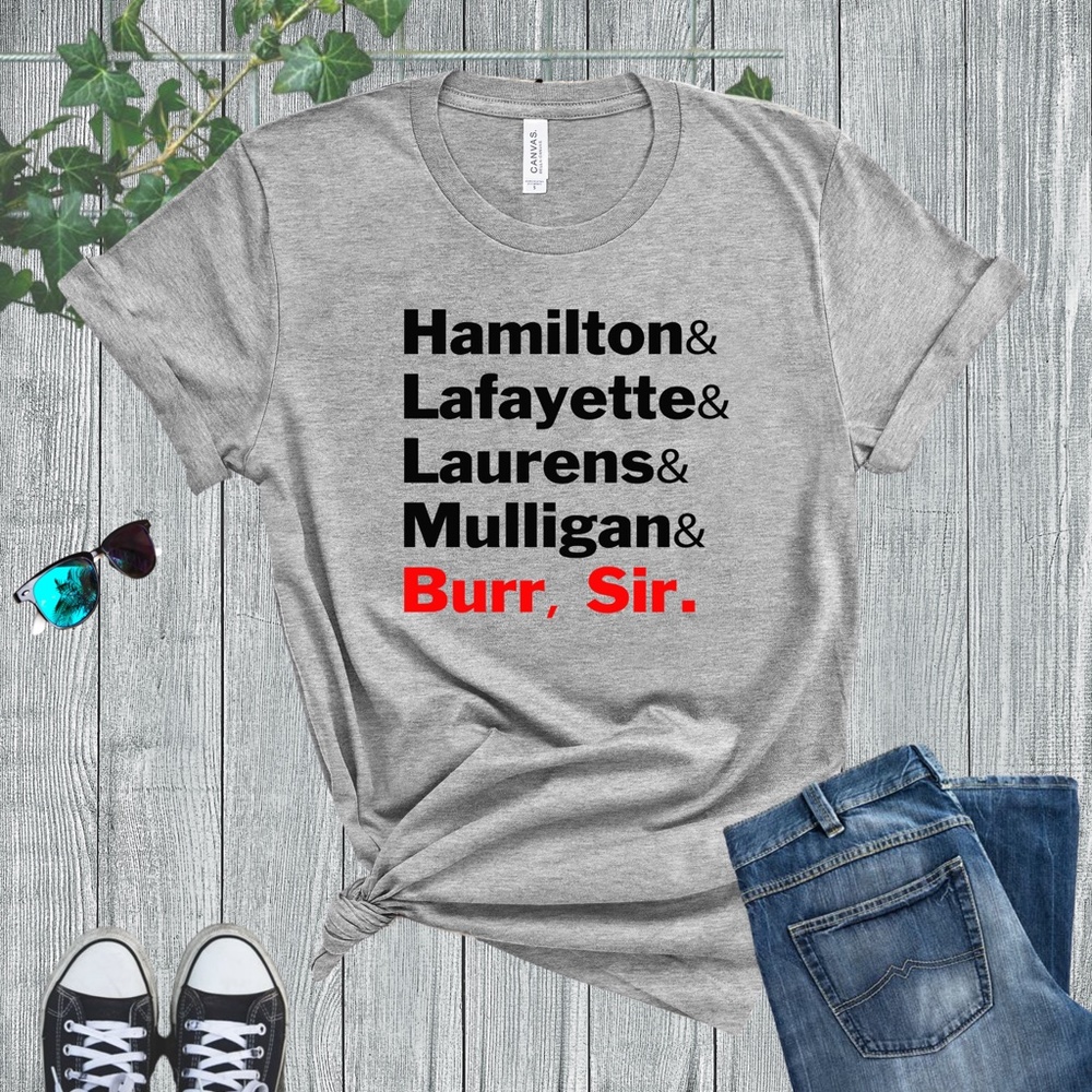 UNISEX SIZE Hamilton Lafayette, ATHLETIC HEATHER